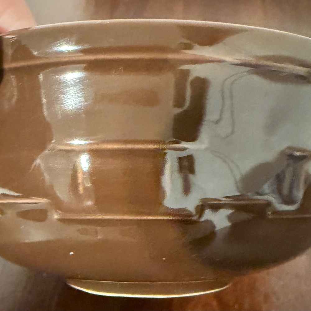 Longaberger Pottery Chocolate Brown 5 Inch Bowl - Picture 3 of 4